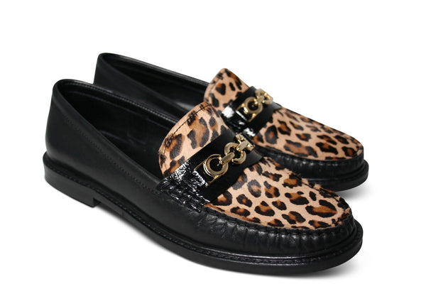 Agnello Loafers I Leopardo