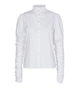Sandy Poplin Puff Shirt White - Skjorte - Co'couture