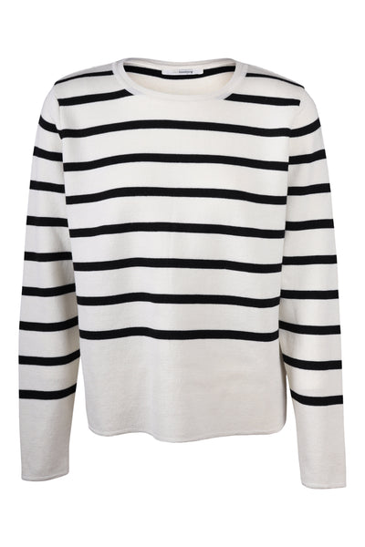 Eloise Sweater Stribet sort/hvid